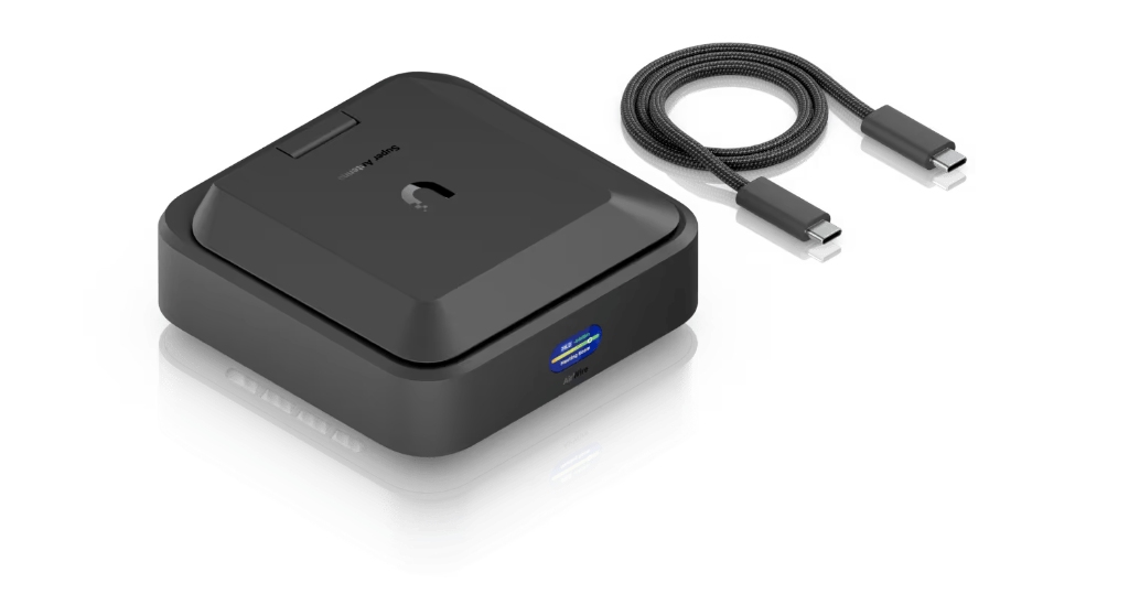 UBNT UniFi AirWire (U-AirWire) WiFi 7 STR MLO USB-C Alıcı Adaptör | 5 GbE (USB 3.2 Gen2), 4× Spatial Stream, Spektrum Analizi, 0.96” Ekran — görsel 7