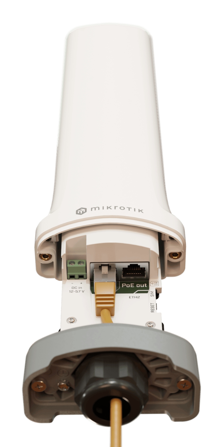 Mikrotik CME22-2n-BG77 CAT-M (LTE-M) Dar Bant Modem, IP66, 2× Ethernet, PoE-in/PoE-out, 2.4 GHz Yönetim Wi-Fi