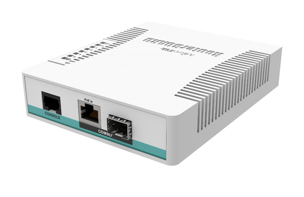 MikroTik CRS106-1C-5S - 5× SFP ve 1× Combo Portlu Kompakt Fiber Switch