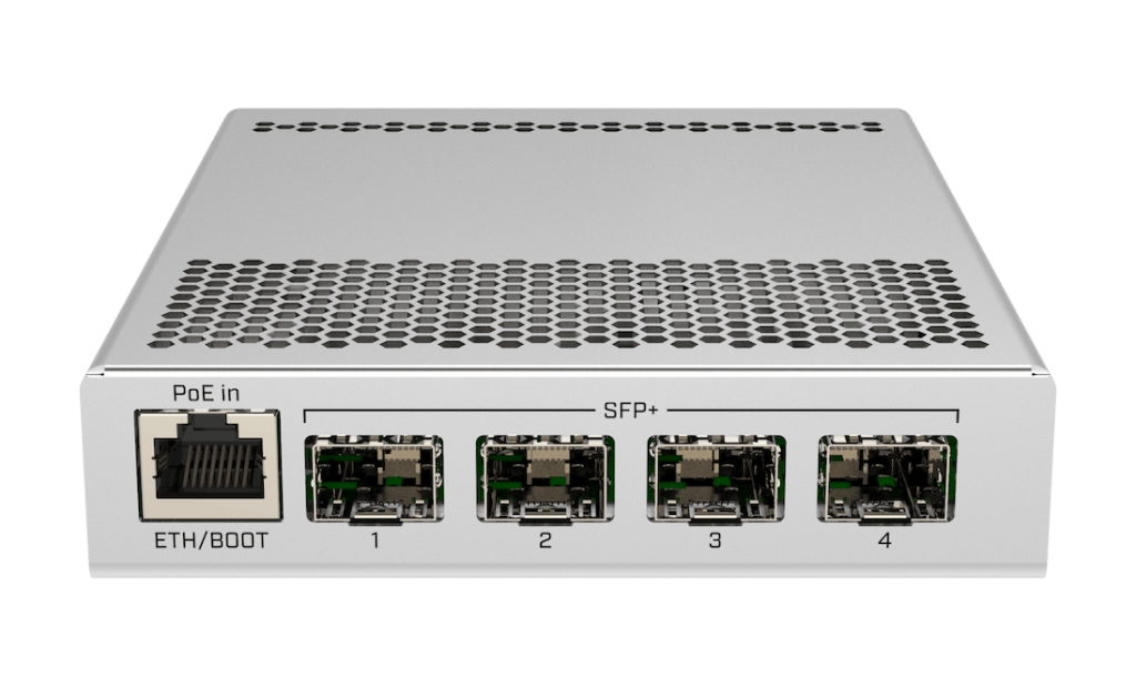 Mikrotik CRS305-1G-4S+IN 10G Switch, 4× SFP+ Port, Fanless Metal Kasa