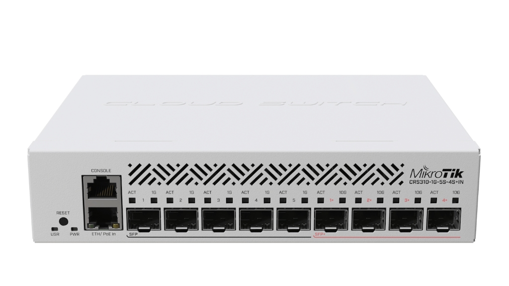 Mikrotik CRS310-1G-5S-4S+IN 4× 10G SFP+, 5× 1G SFP Switch