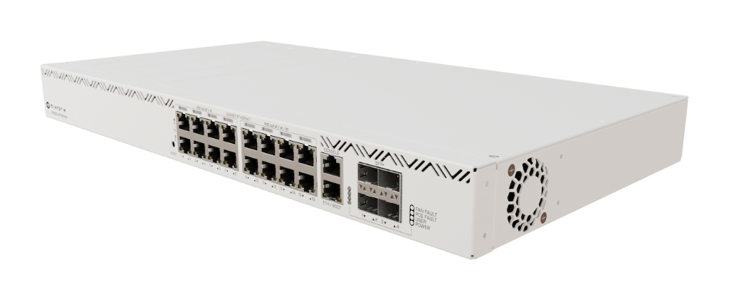 Mikrotik CRS320-8P-8B-4S+RM 802.3bt PoE++ Switch, 8x af/at + 8x bt, 4x 10G SFP+