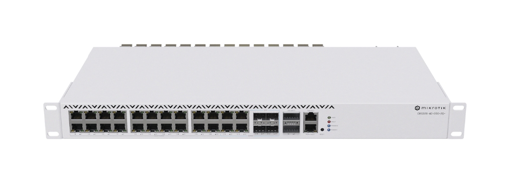 Mikrotik CRS326-4C+20G+2Q+RM 20× 2.5 GbE, 4× 10G SFP+ Yüksek Hızlı Switch