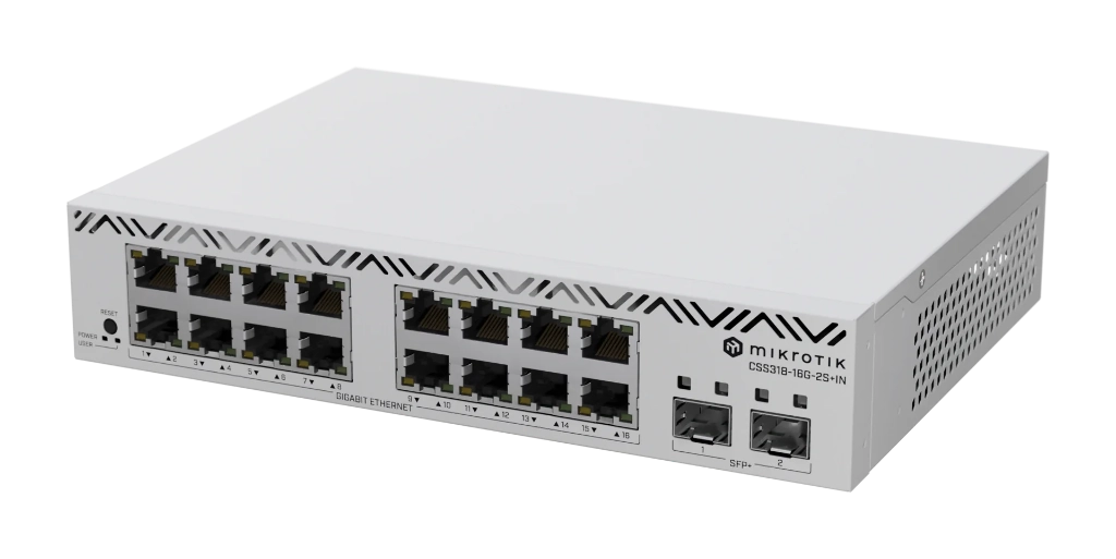 MikroTik CSS318-16G-2S+IN 16 Port Yönetilebilir Switch