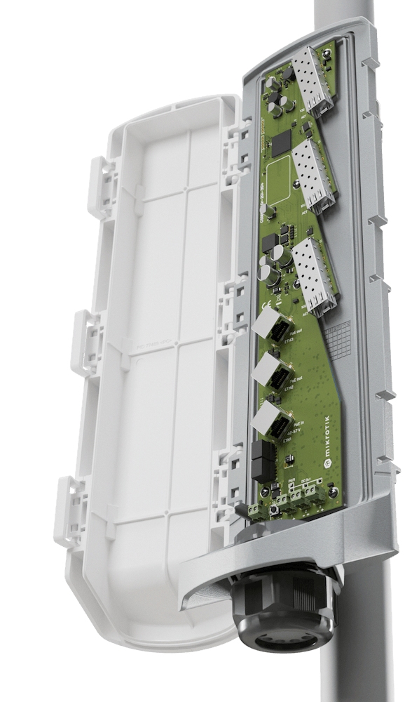 Mikrotik CSS606-1G-2Gi-3S+OUT - IP66 Dış Ortam 3×10G SFP+ ve 3×GbE PoE Switch — görsel 3