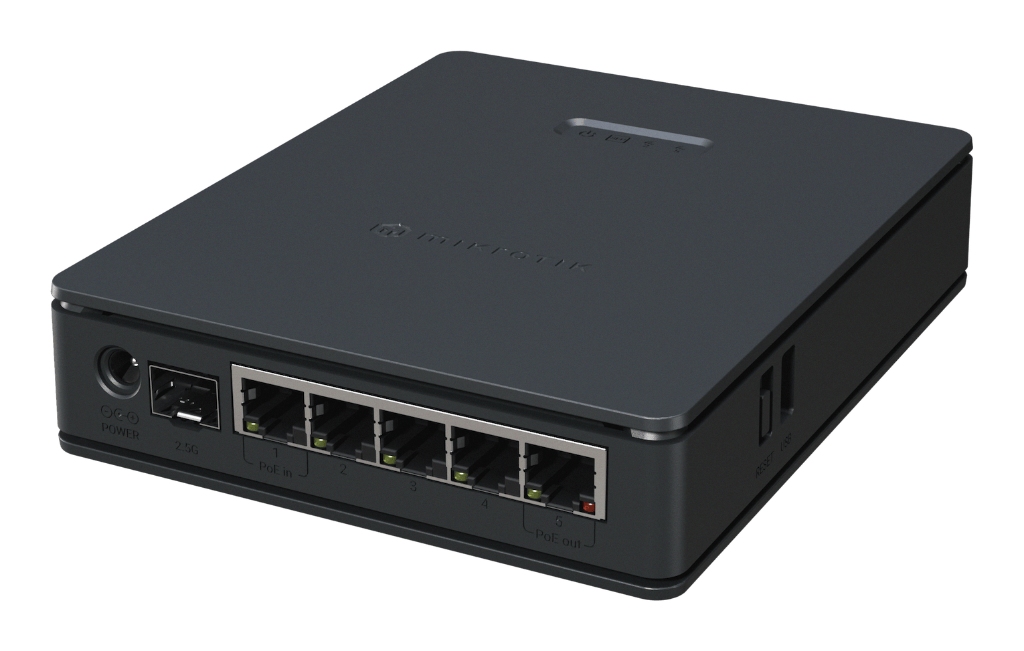 MikroTik hAP ax S (E62iUGS-2axD5axT) – WiFi 6 Router | 5 Port Gigabit, 2.5G SFP, Firewall & VPN