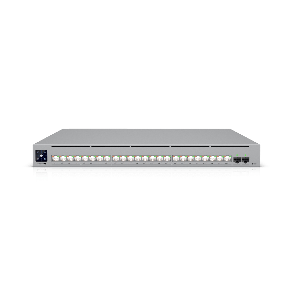 UBNT UniFi Enterprise Campus 24 PoE (ECS-24-PoE 1050W) - 24 Port PoE+++ Destekli, 25G Uplink'li Layer 3 Kurumsal Kampüs Switch
