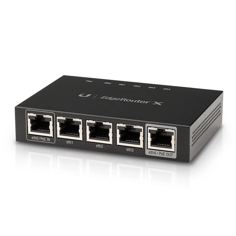 UBNT EdgeRouter X (ER-X) – Gigabit Router, 24V Pasif PoE Girişi ve PoE Passthrough Destekli Kompakt Router - Özellikler ve Fiyatları