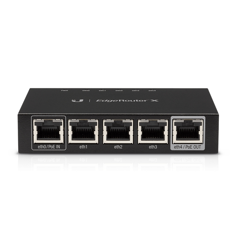 UBNT EdgeRouter X (ER-X) – Gigabit Router, 24V Pasif PoE Girişi ve PoE Passthrough Destekli Kompakt Router - Özellikler ve Fiyatları