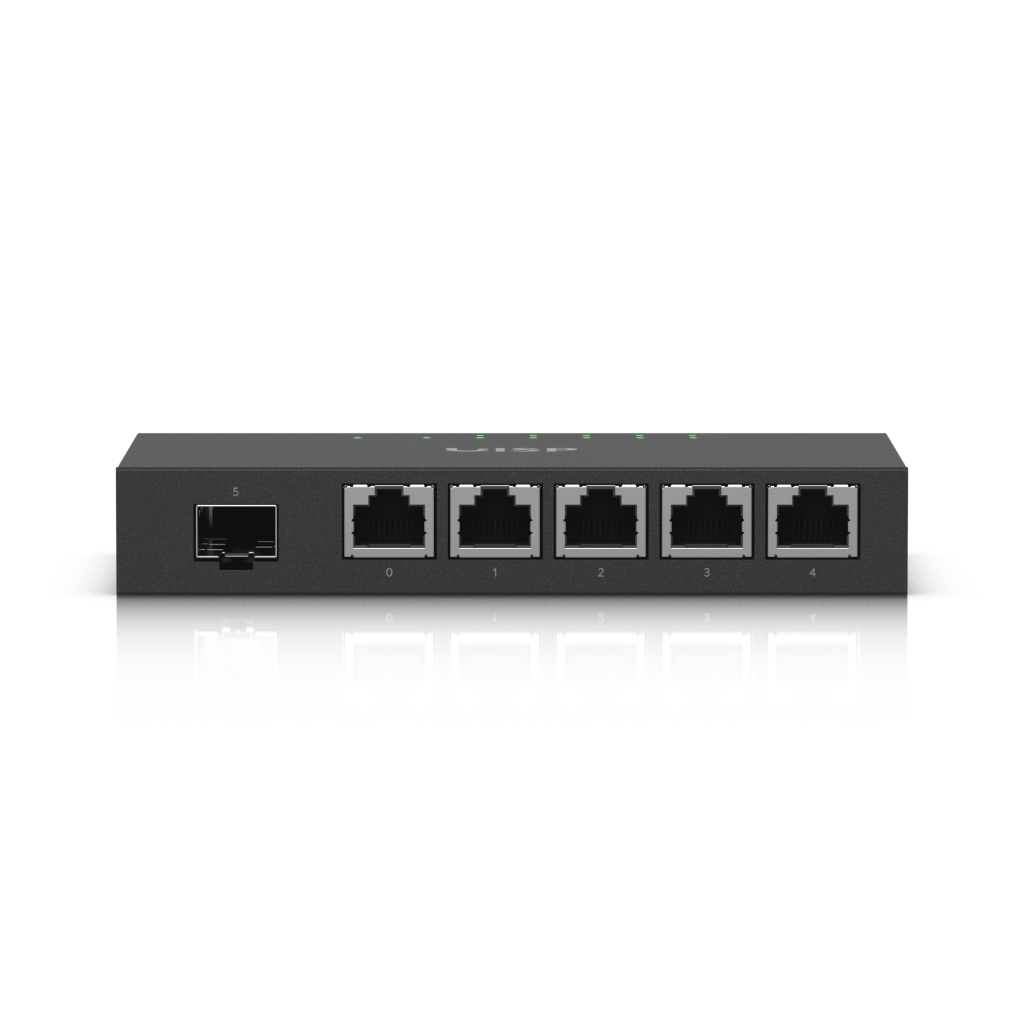 UBNT EdgeRouter X SFP (ER-X-SFP) – 5 Port Gigabit RJ45, 24V Pasif PoE ve SFP Portlu Kompakt Router