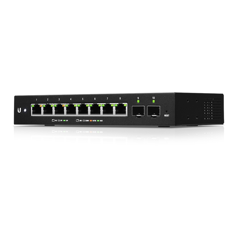 UBNT-ES-10XP - UBNT Edge Switch 10XP 8 Port Gigabit POE yönetilebilir Switch — görsel 4