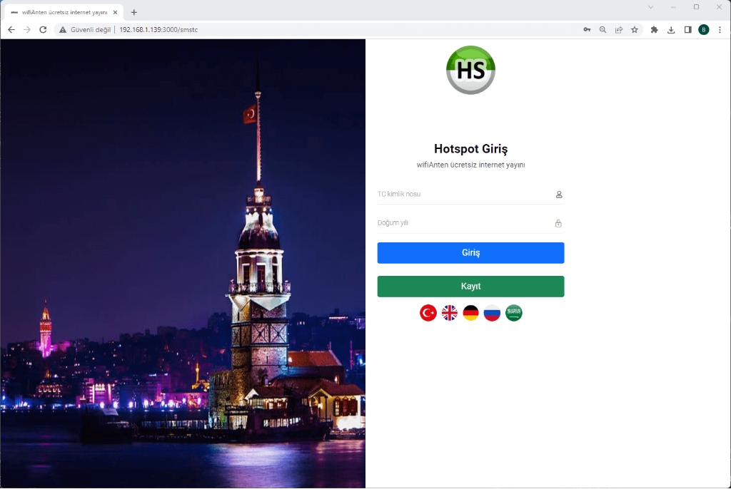 MikroTik, Grandstream, Ruijie Cloud ve UniFi Uyumlu Hotspot, Loglama Otel Otomasyon (PMS) Entegrasyon Programı — görsel 11