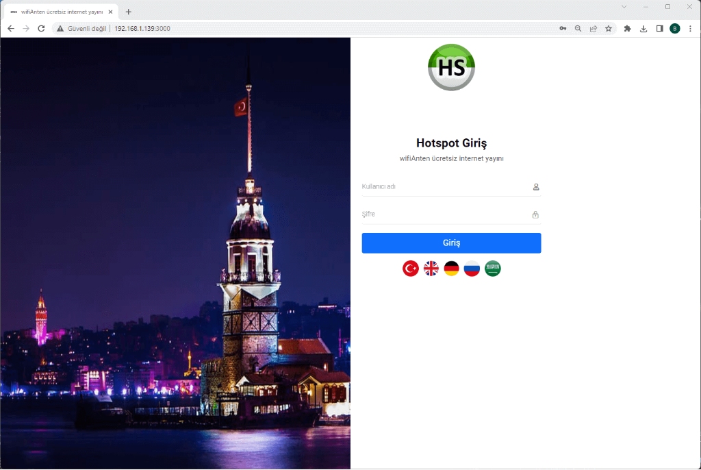 MikroTik, Grandstream, Ruijie Cloud ve UniFi Uyumlu Hotspot, Loglama Otel Otomasyon (PMS) Entegrasyon Programı — görsel 9
