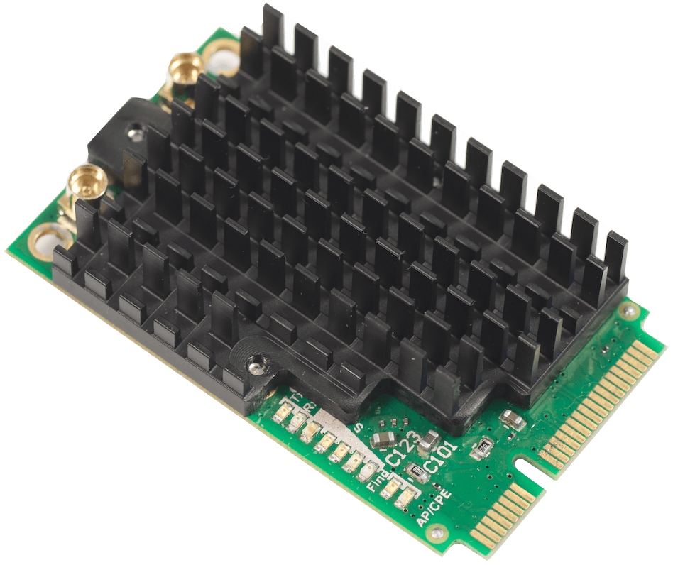 Mikrotik R11e-2HPnD 2.4GHz WiFi 4 miniPCI-Express Radyo Kart 1000 mW Çift-Zincir MIMO