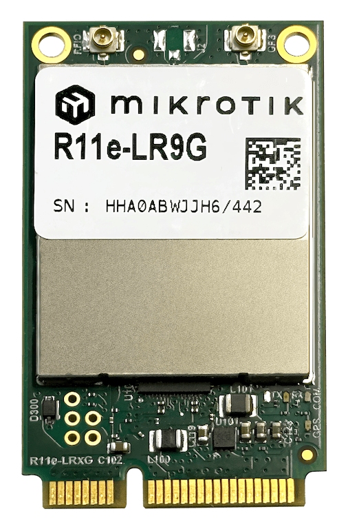 Mikrotik R11e-LR9G | 915 MHz LoRa® miniPCIe Modül, Düşük Güç Tüketimi, TTN Hazır