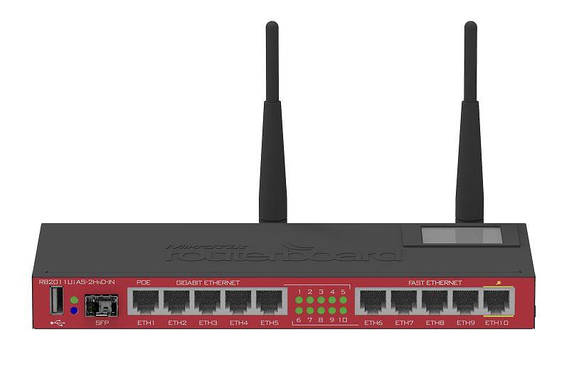 Mikrotik RB2011UiAS-2HnD-IN +SFP Router Firewall AP 