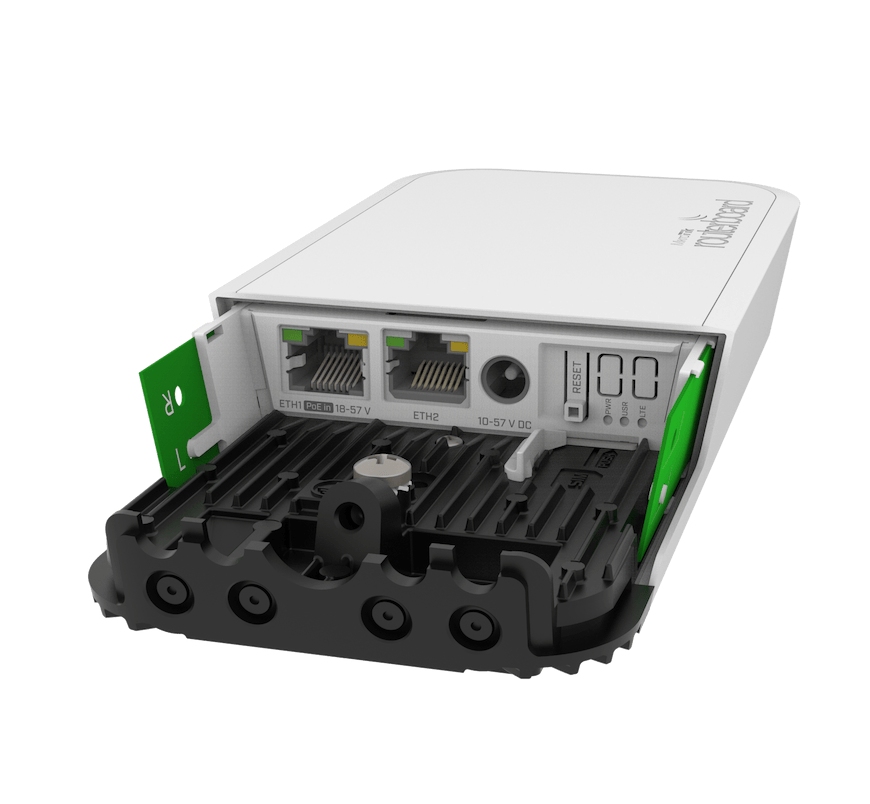 Mikrotik RBwAPGR-5HacD2HnD&R11e-LTE6 wAP ac LTE6 Kit | 802.11ac + LTE Cat 6, 2× Gigabit, Dış Mekan AP