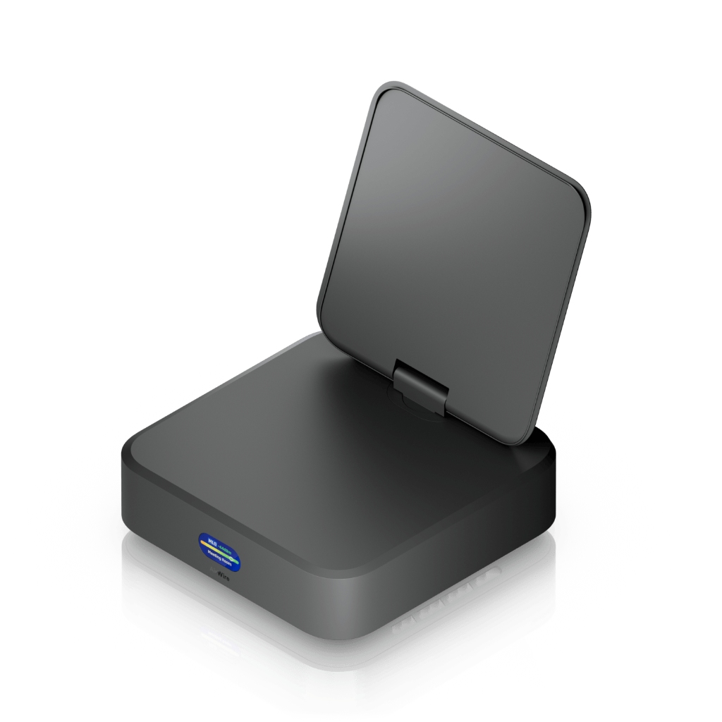 UBNT UniFi AirWire (U-AirWire) WiFi 7 STR MLO USB-C Alıcı Adaptör | 5 GbE (USB 3.2 Gen2), 4× Spatial Stream, Spektrum Analizi, 0.96” Ekran