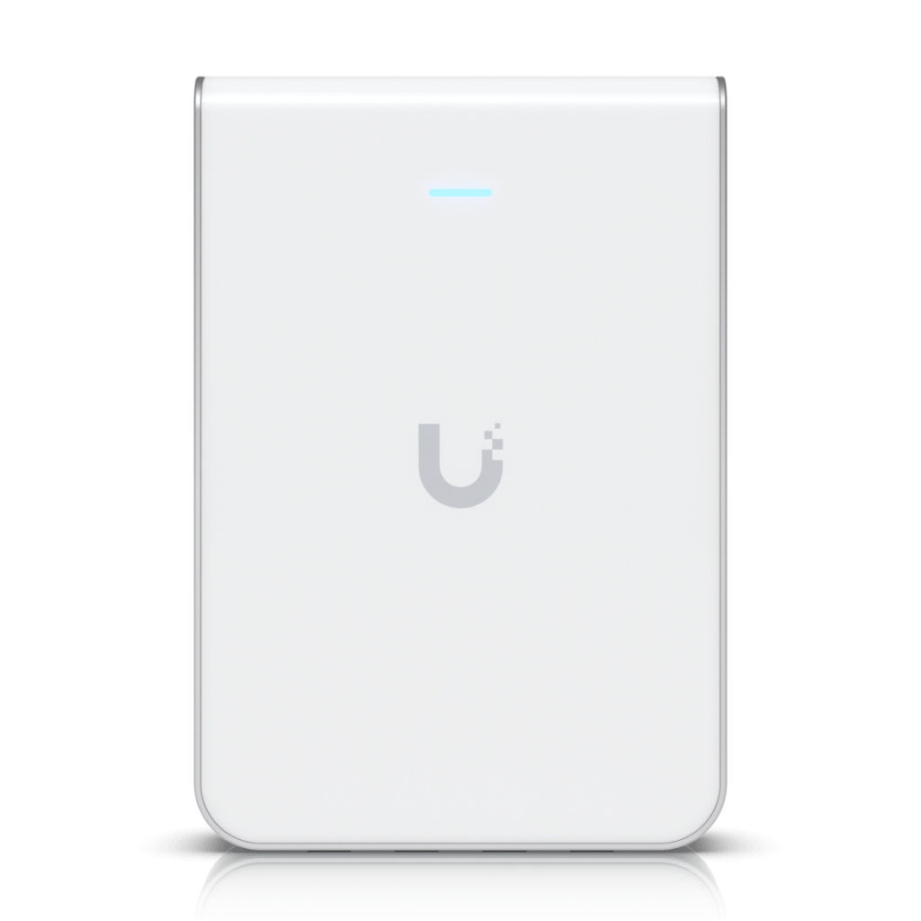 UBNT UniFi U6 In-Wall (U6-IW) WiFi 6 Duvar Tipi Access Point ve 4 Port GbE Switch, PoE Out – Otel Odası İçin İdeal