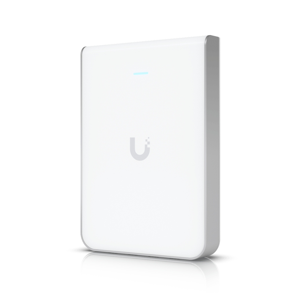 UBNT UniFi U6 In-Wall (U6-IW) WiFi 6 Duvar Tipi Access Point ve 4 Port GbE Switch, PoE Out – Otel Odası İçin İdeal