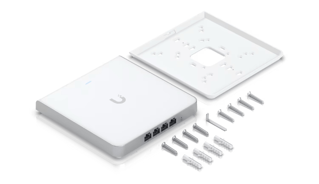 UBNT UniFi U6 Enterprise In-Wall U6-Enterprise-IW WiFi 6E 6 GHz Duvar Tipi AP – 10 Stream, 2.5 GbE, 4 Port Switch + PoE Out — görsel 9