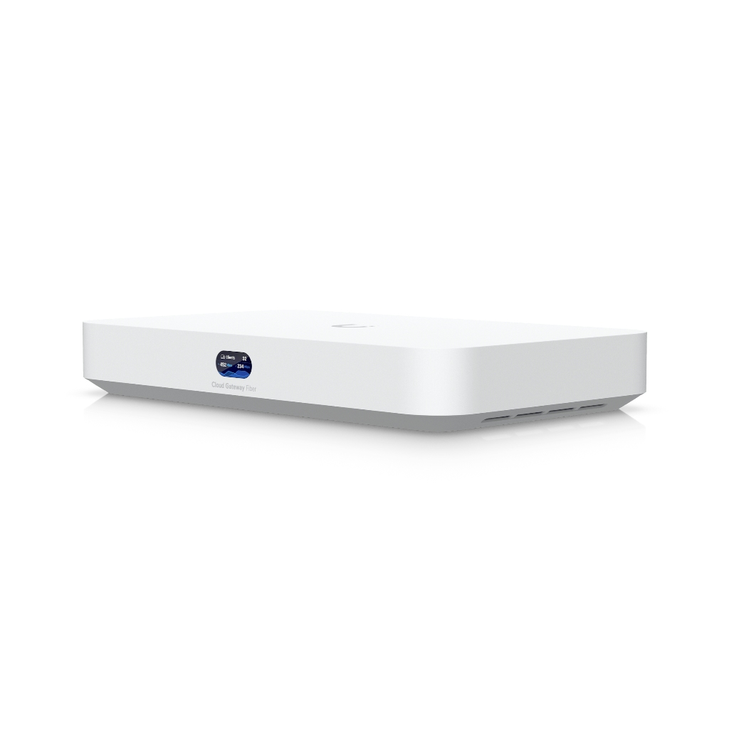 Ubiquiti UniFi Cloud Gateway Fiber - UCG-Fiber 10G WAN/LAN 5 Gbps IDS/IPS NVMe NVR - 50+ Cihaz & 500+ İstemci UniFi Gateway Firewall Router