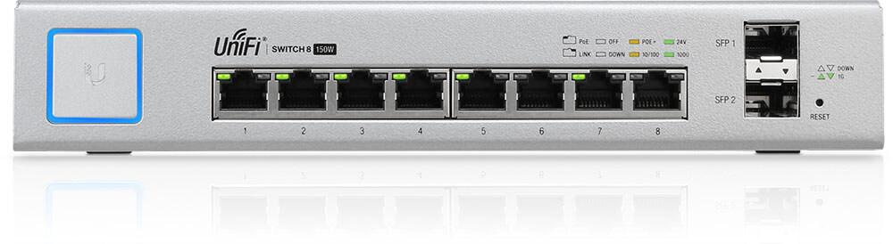 Unifi Ubnt US-8-150W UniFi Switch 8 Port 150W PoE+ Layer3 Switch