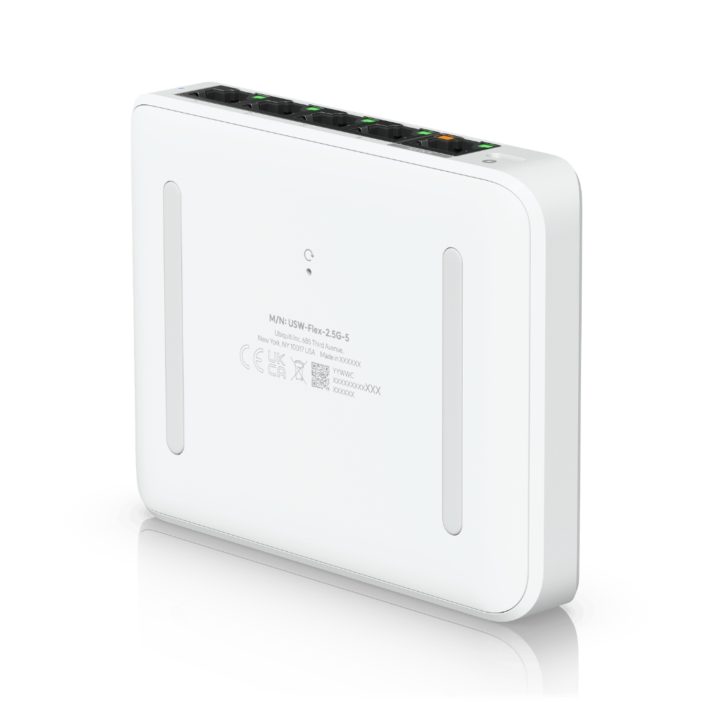 UBNT UniFi Flex Mini 2.5G (USW-Flex-2.5G-5) | 5 Port 2.5GbE, PoE ve USB-C Destekli Kompakt Switch — görsel 4