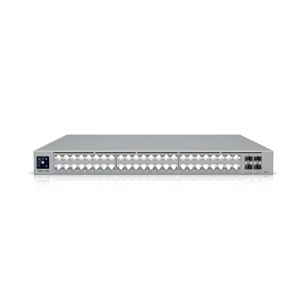 UBNT UniFi Pro XG 48 (USW-Pro-XG-48) | 48 Port 10GbE/2.5GbE Layer 3 Etherlighting™ PoE Switch