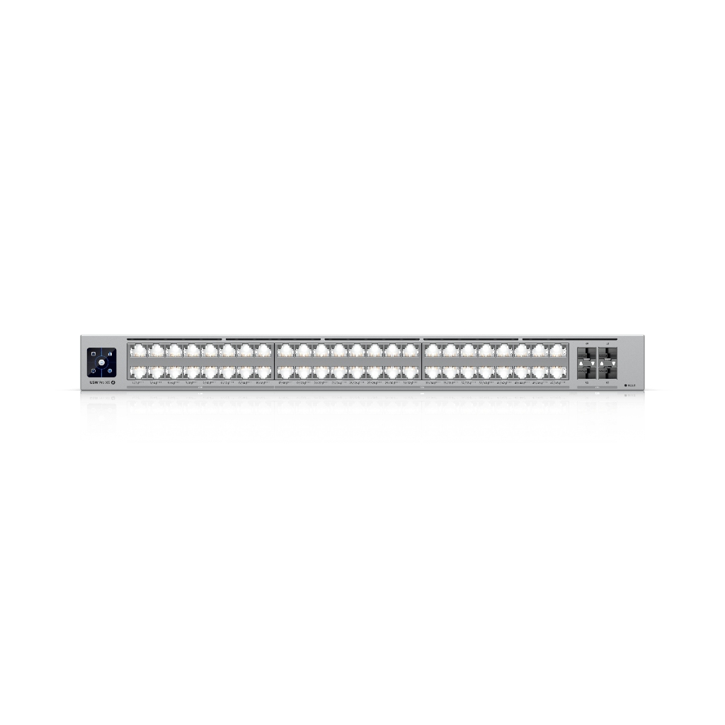 UBNT UniFi Pro XG 48 PoE (USW-Pro-XG-48-PoE) – 48 Port 10G/2.5G PoE+++ Layer 3 Switch, 25G SFP28 Uplink ve 1.080W PoE – En İyi Fiyatlarla!