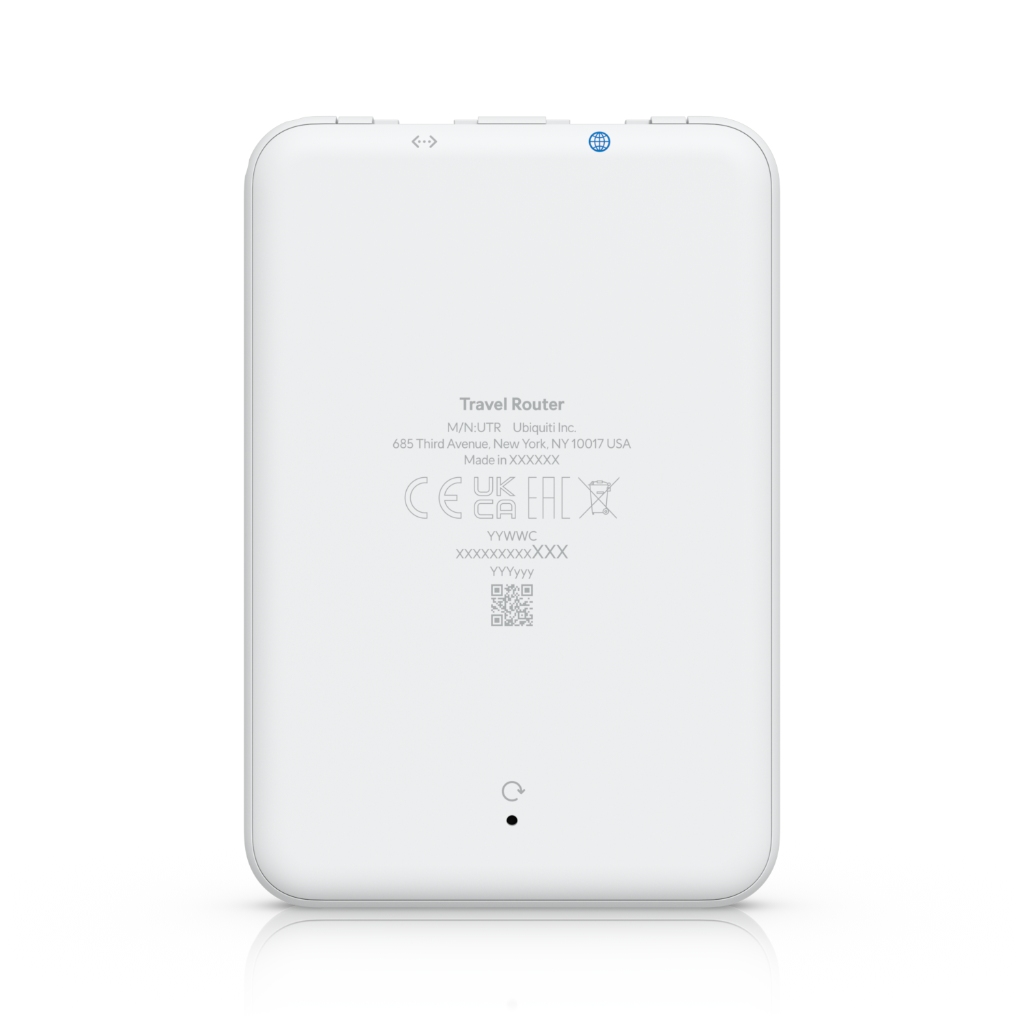 UBNT UniFi Travel Router (UTR) - Ultra İnce Seyahat Router | WireGuard & OpenVPN VPN, 2x Gigabit Ethernet, WiFi 5, USB-C