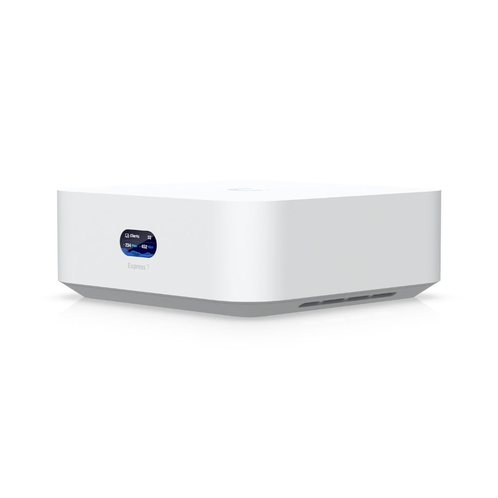 UBNT UniFi Express 7 (UX7) – WiFi 7 (6 GHz) Entegre 10G Cloud Gateway, Mesh Genişletme ve 2.3 Gbps IDS/IPS