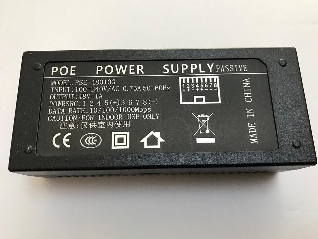 Wifidepo OEM Gigabit 48 Volt 1 Amper POE Adaptör (Mikrotik ve UBNT POE-48-24W-G ile uyumlu)