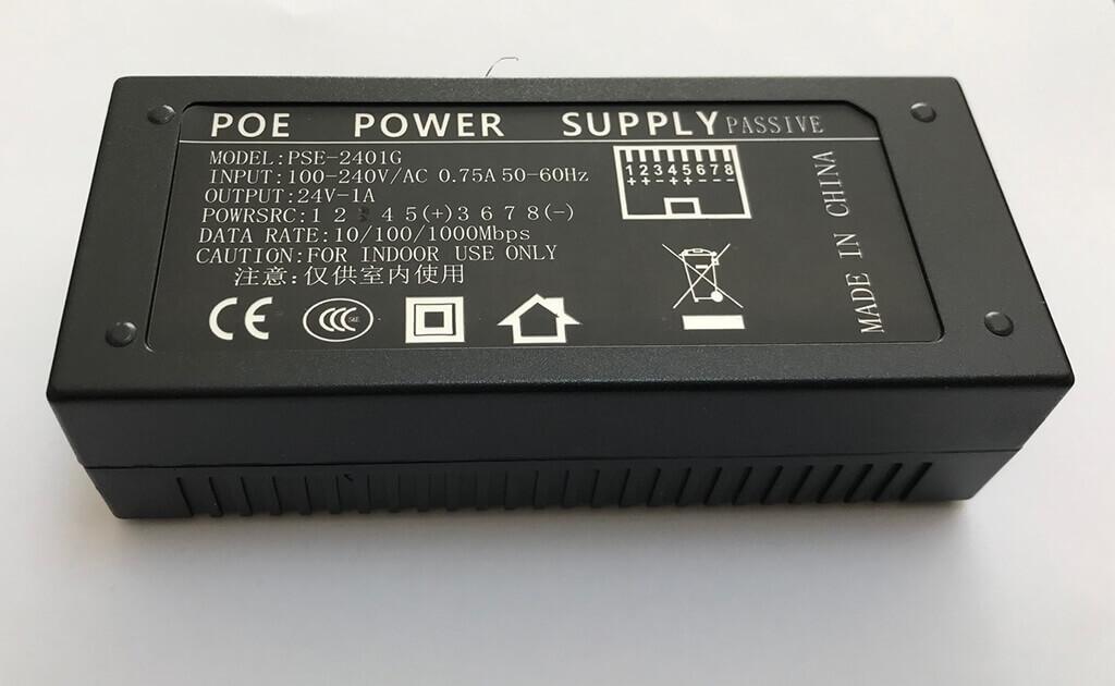 Wifidepo OEM Gigabit 24 Volt 1 Amper POE (UBNT, POE-24-12W, POE-24-12W-G  uyumlu) Adaptör